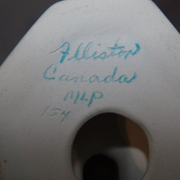 Set of 2 VTG 70s Maple Leaf Pottery 17.5" & 15" long neck Swan Crane Figurines - Picture 8 of 8